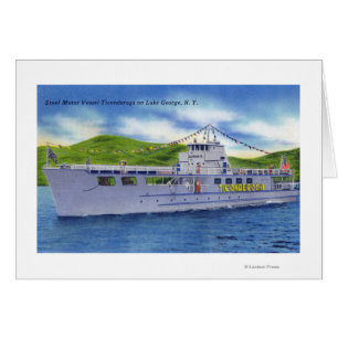 Steel Motor Vessel Ticonderoga på Sjö Hälsningskort