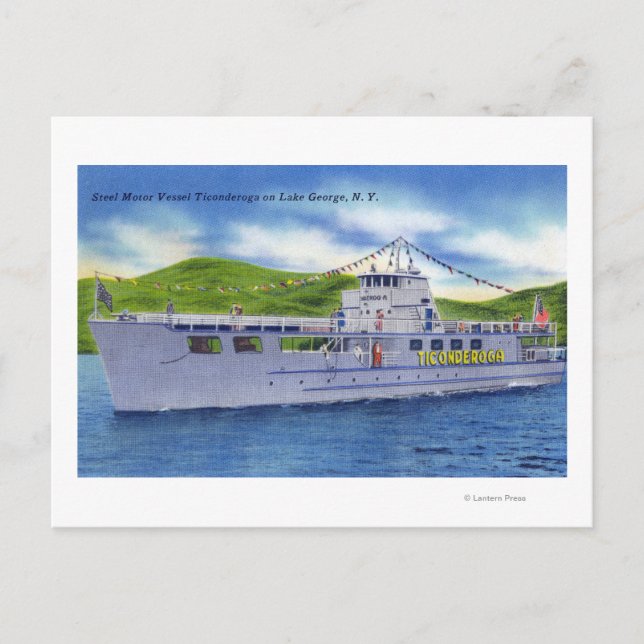 Steel Motor Vessel Ticonderoga på Sjö Vykort (Framsida)