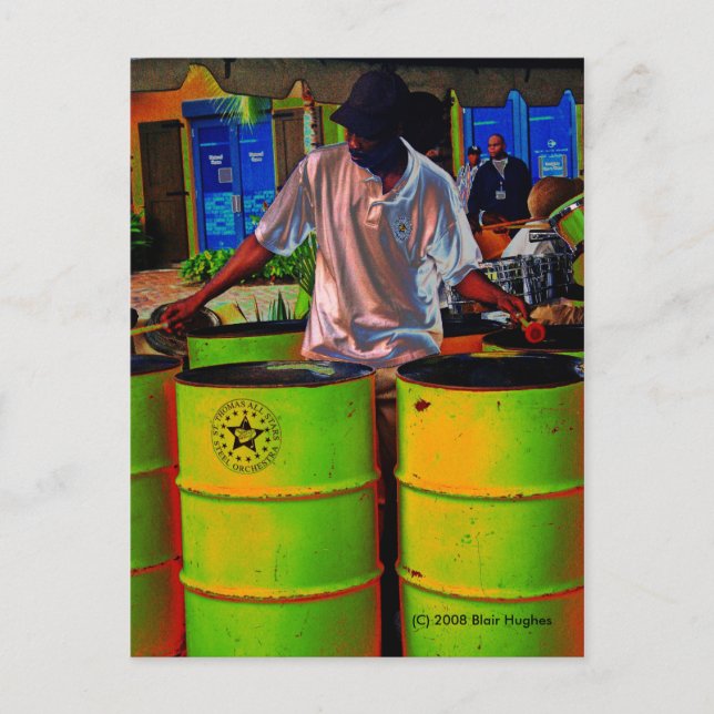 Steel Pan Drummer SD0108 Vykort (Framsida)