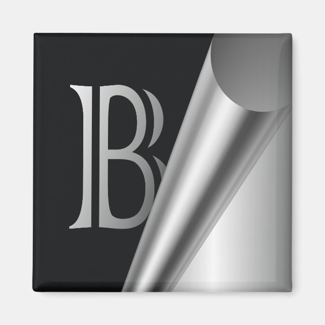 Steel Peel Monogram "B" Magnet (Framsidan)