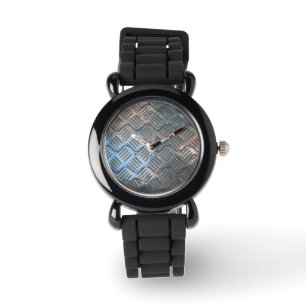 Steel Plate Mönster Watch Armbandsur
