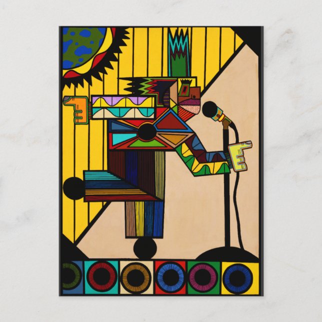 "Steel Pulse" av Ruchell Alexander Vykort (Framsida)