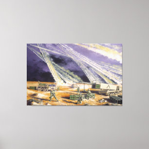 Steel Rain Desert Storm av Frank M. Thomas Canvastryck