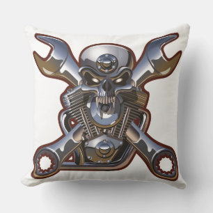 Steel Skull Dekorativ kudde