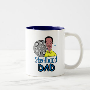Steelband pappa Två-Tonad mugg