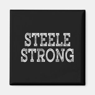 STEELE Stark Squad Familjeåterträff Efternamn Lag Magnet