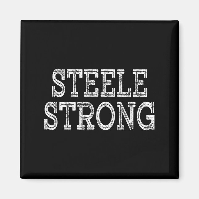STEELE Stark Squad Familjeåterträff Efternamn Lag Magnet (Framsidan)