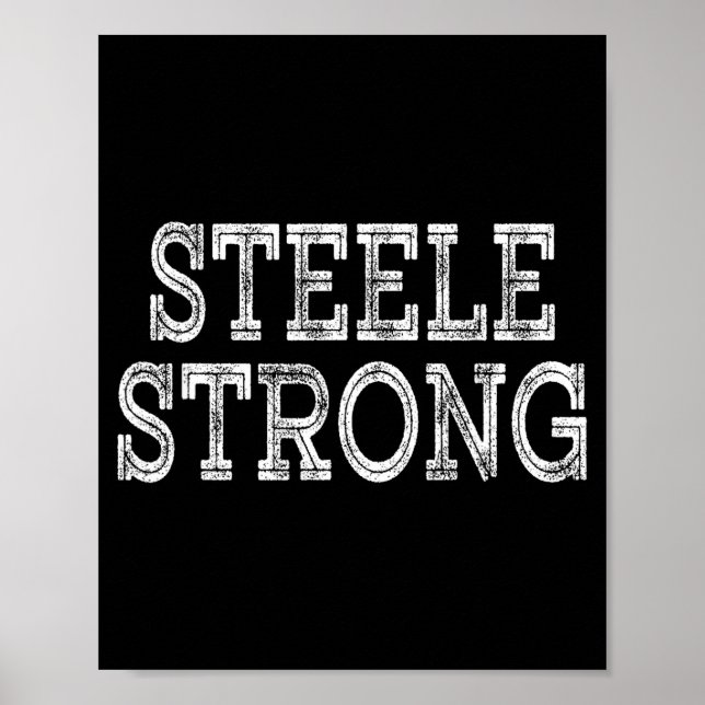 STEELE Starka Squad Familjeåterträff Efternamn Lag Poster (Framsidan)