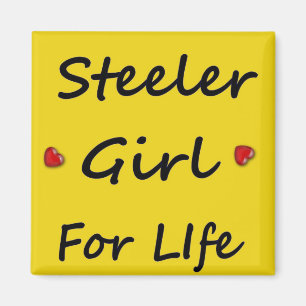 Steeler flicka för livmagnet magnet