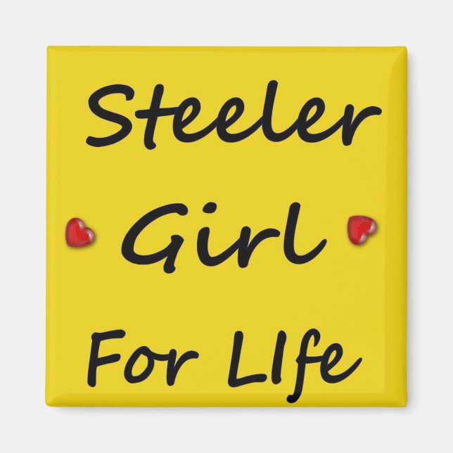 Steeler Girl for Life Magnet (Framsidan)
