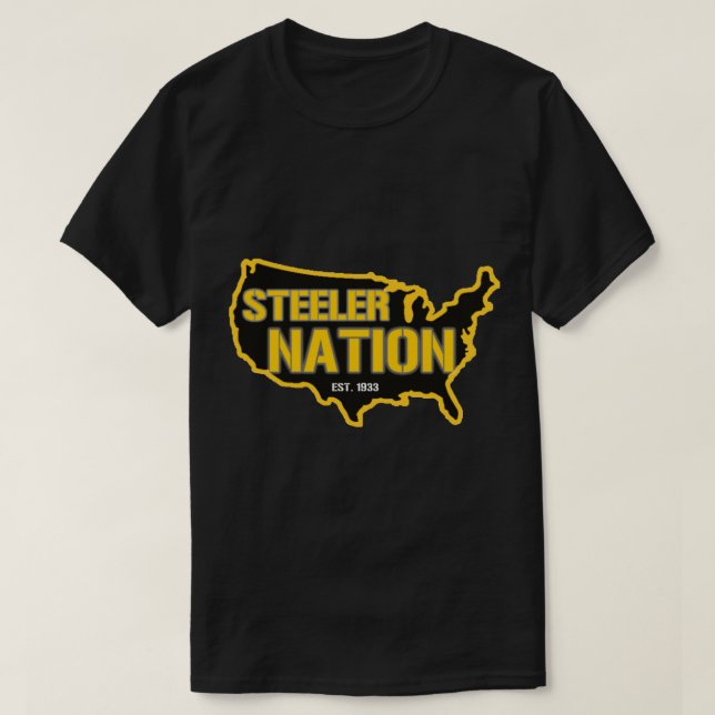 Steeler Nation - Est. 1933 T Shirt (Design framsida)