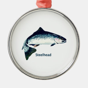 Steelheadprydnad Julgransprydnad Metall