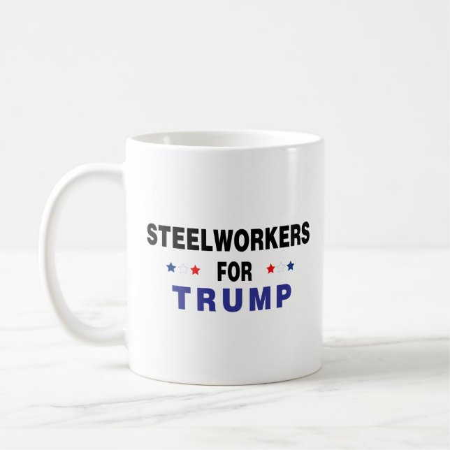 Steelworkers for Trump Kaffemugg (Vänster)