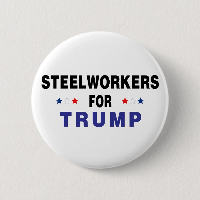 Steelworkers for Trump Knapp (Framsida)