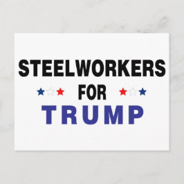 Steelworkers for Trump Vykort