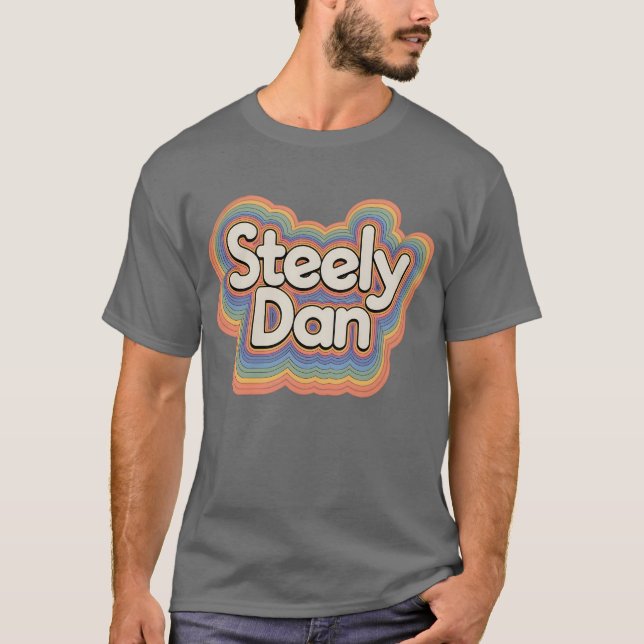 Steely Dan Retro 70-tal T Shirt (Framsida)