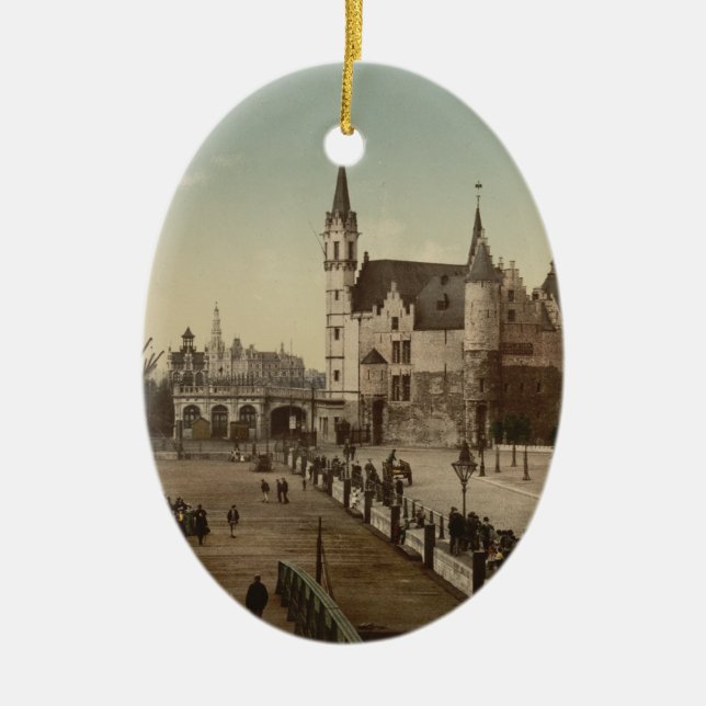 Steenen, Antwerp, Belgien Julgransprydnad Keramik (Framsidan)