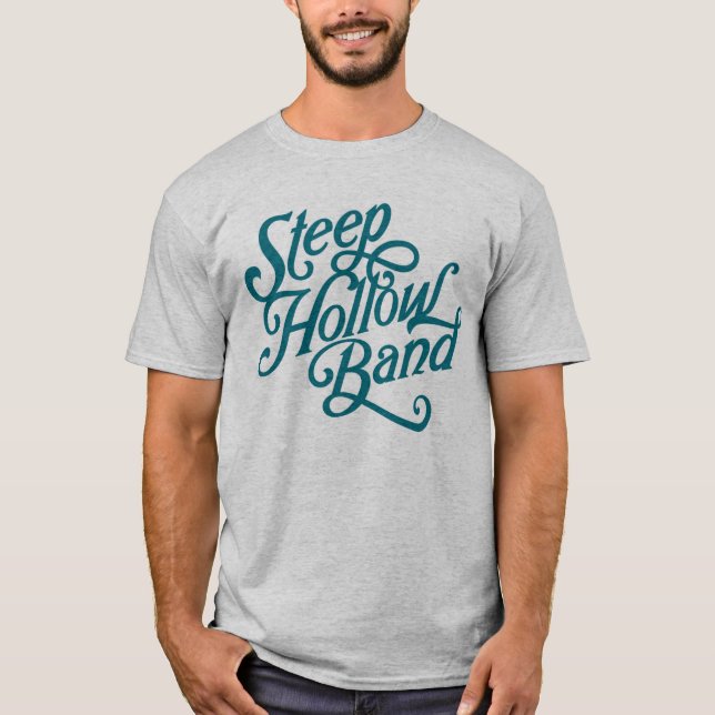 Steep Hollow Band - Blue ord logotyp shirt T Shirt (Framsida)