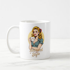 Steeped in Stil Glamous Retro Tea Drinkers Kaffemugg