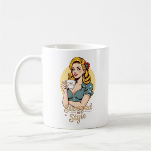 Steeped in Stil Glamous Retro Tea Drinkers Kaffemugg