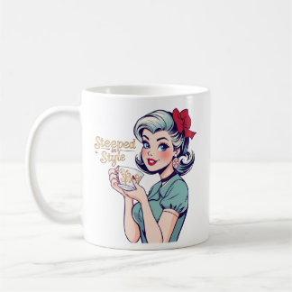 Steeped in Stil Glamous Retro Tea Drinkers Kaffemugg