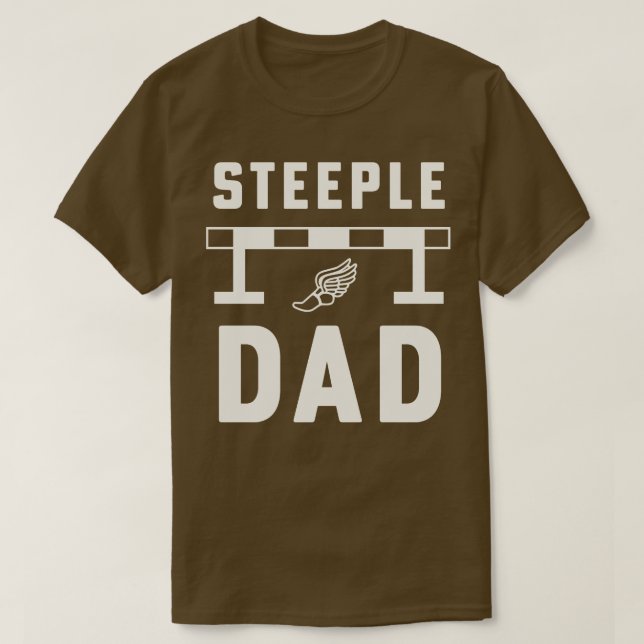 Steeplechase Springer Steeple Pappa Track och Fält T Shirt (Design framsida)