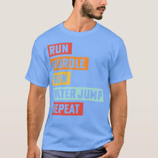 Steeplechase Track and Fält Running Track Coach T Shirt