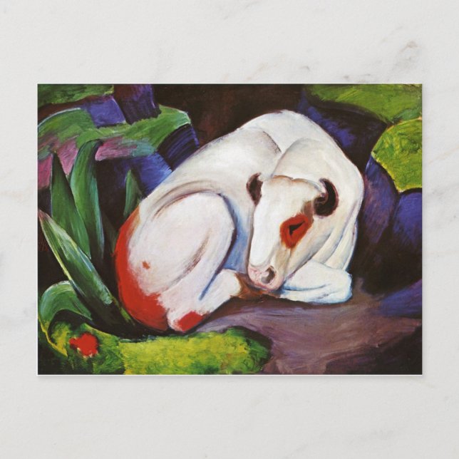 Steer (Bull) av Franz Marc Vykort (Framsida)