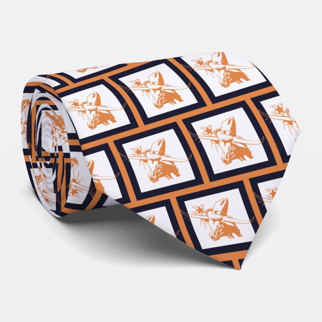 Steer Longhorn Steer Team Mascot Football Necktie Slips (Rullad)