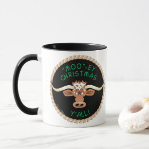 STEER ÖNSKAR DIG EN "MOO"~EY CHRISTMAS Y'ALL! MUGG