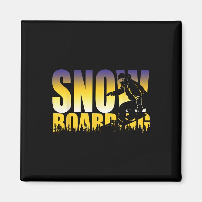 Steezy Snowboarding Gnarly Gift Magnet (Framsidan)