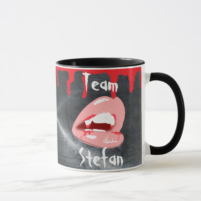 Stefan-lag Vampire Läppar Kaffe Mugg (Höger)