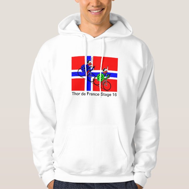 Steg 16 av Thor de Frankrike Sweatshirt Med Luva (Framsida)