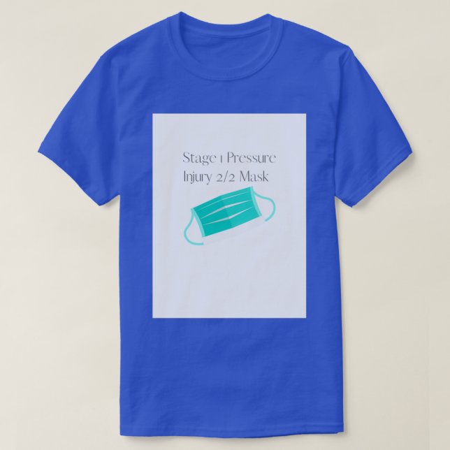 Steg 1 Tryckskada 22 Mask COVID19 T Shirt (Design framsida)