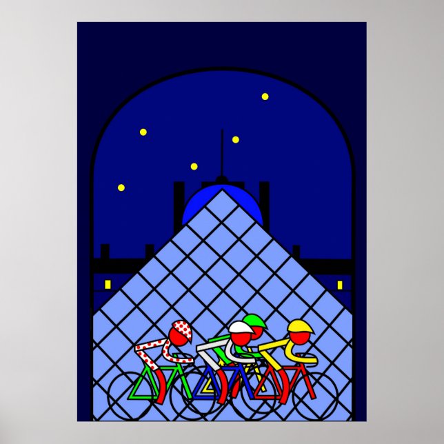 Steg 21 - Louvre Pyramid Poster (Framsidan)