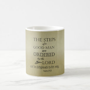Steg av Bra Man Bible Verse Kaffemugg