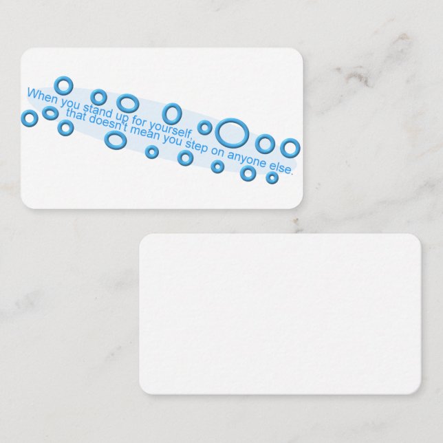 Steg av Esteem Visitkort (Fram/baksida)