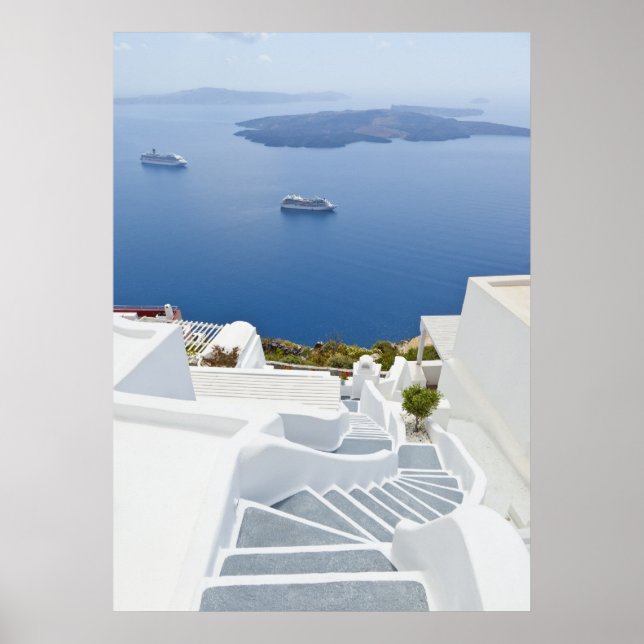 Steg av Santorini Poster (Framsidan)