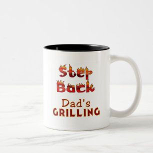 Steg Back Pappa Grilling T-shirts och Gifts Två-Tonad Mugg