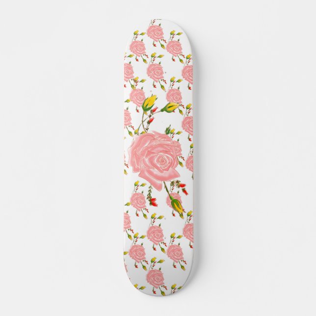Steg blommaskateboarden mini skateboard bräda 18,5 cm (Framsida)