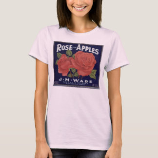 Steg brännmärker äpplen tee shirt