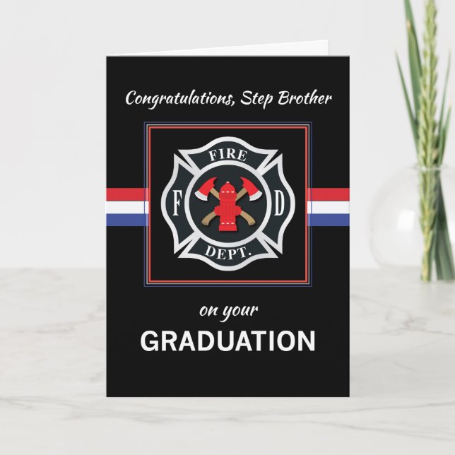 Steg Brother Fire Department Academy Studenten Kort (Framsida)