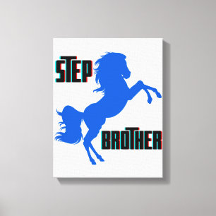 Steg Brother Horse Rearing Canvastryck