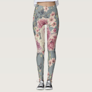 Steg damasker för blom- tryck leggings