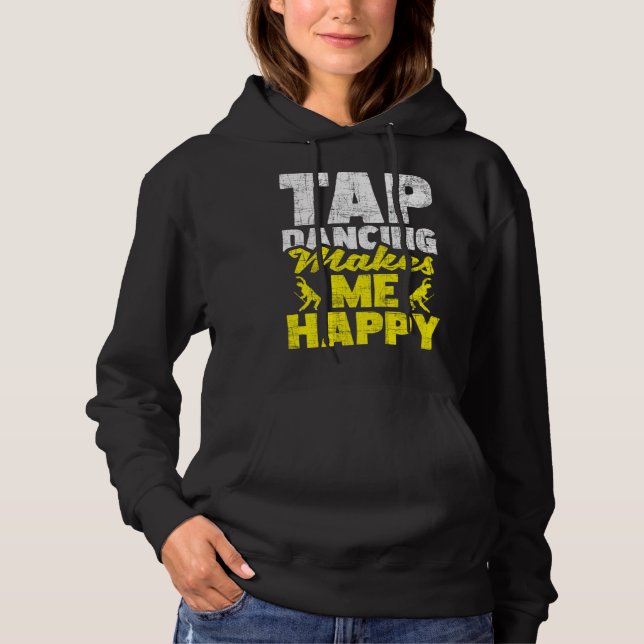 Steg dans gör mig glad Steg dansare Steg dans T Shirt (Framsida)