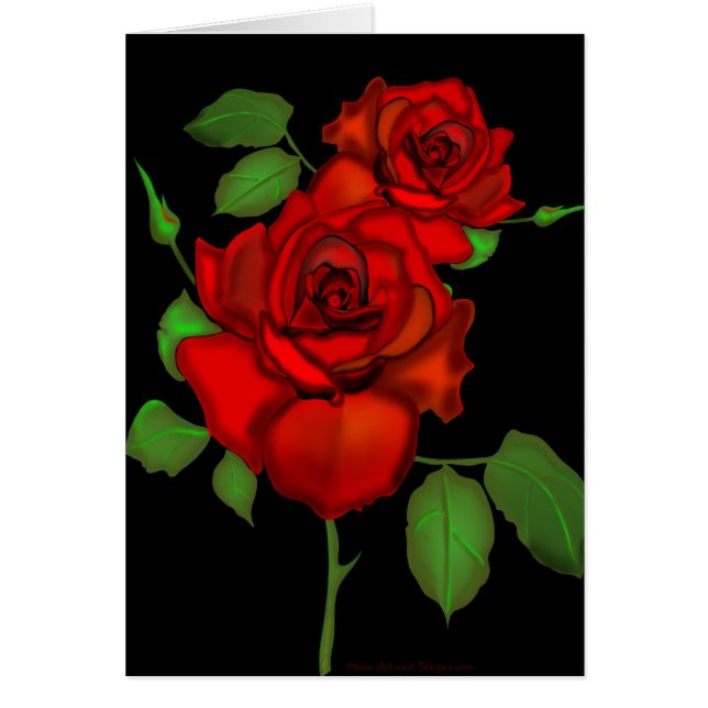 Steg den röda illustrationen hälsningskort (Framsidan)