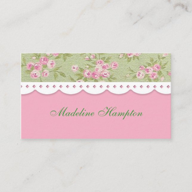 Steg den utsmyckade visitkorten visitkort (Framsida)