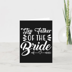 Steg Far i Bride Bröllopsfest-familjen Kort