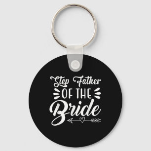 Steg Far i Bride Bröllopsfest-familjen Nyckelring