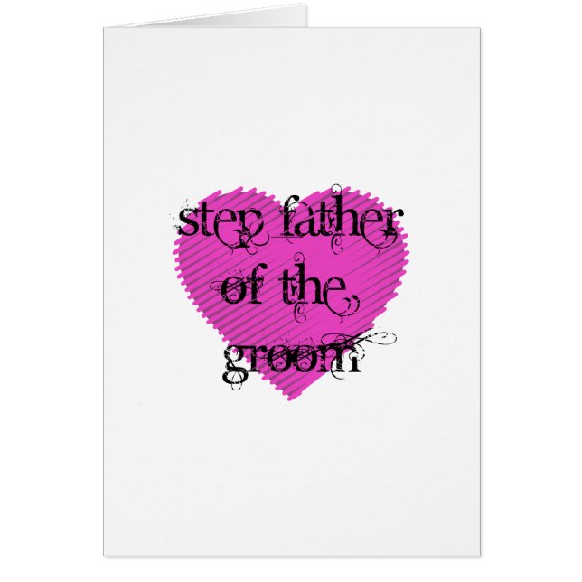 Steg Far i Groom Hälsningskort (Framsidan)